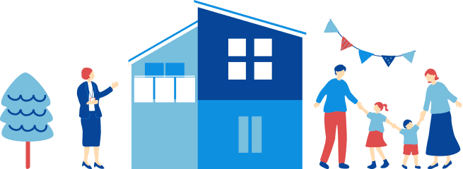 住宅展示場イラスト